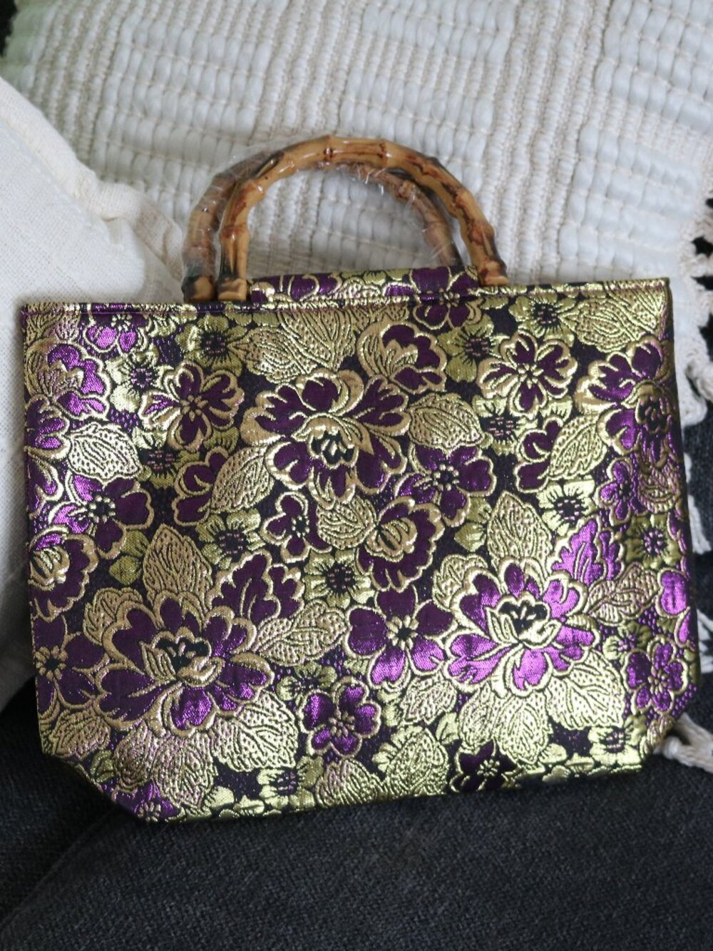 Purple and Gold handbag